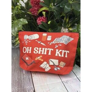Funny “Oh Shhh 🤫 Kit” Travel Pouch Makeup Bag First Aid Zip Bag New